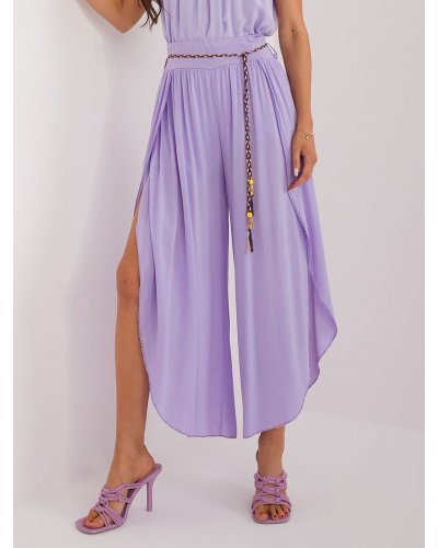 Pantaloni dama, Pantaloni dama salvari, lila, din vascoza, vaporosi, Jocasta2 - jojofashion.ro