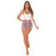 Pantaloni dama scurti roz pal, din paiete, cu talia inalta, Cherida 4 - jojofashion.ro