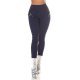 Pantaloni dama skinny, mulati, bleumarin navy, cu talia inalta, Berennis 2 - jojofashion.ro