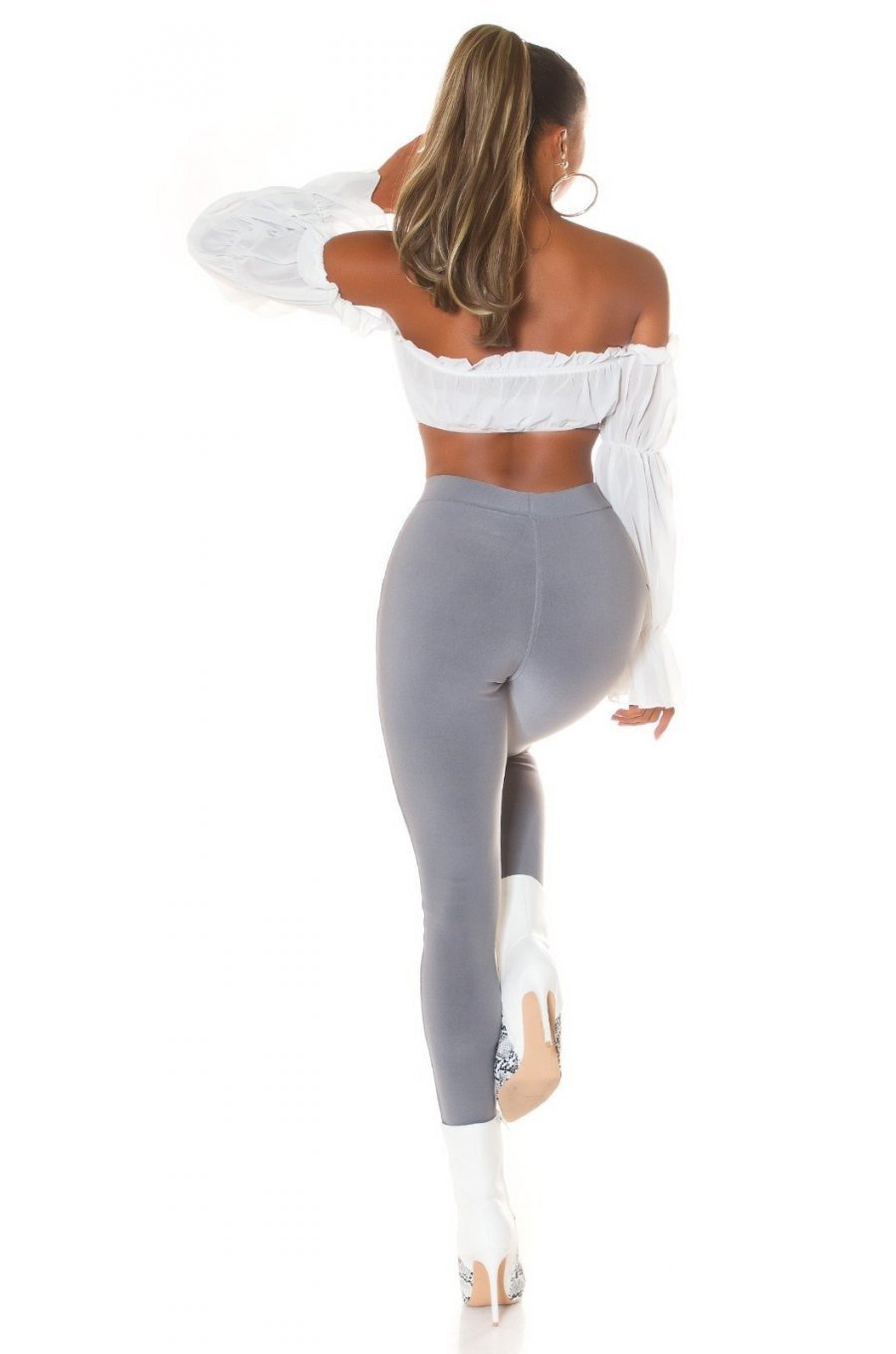 Pantaloni dama skinny, mulati, gri, cu talia inalta, Berennis Pantaloni dama skinny, mulati, gri, cu talia inalta, Berennis 6 - jojofashion.ro