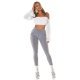 Pantaloni dama skinny, mulati, gri, cu talia inalta, Berennis Pantaloni dama skinny, mulati, gri, cu talia inalta, Berennis 8 - jojofashion.ro