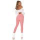 Pantaloni dama skinny, mulati, roz, cu talia inalta, Berennis Pantaloni dama skinny, mulati, roz, cu talia inalta, Berennis 7 - jojofashion.ro