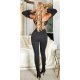 Pantaloni dama skinny, negri, cu talia inalta, Danique Pantaloni dama skinny, negri, cu talia inalta, Danique 5 - jojofashion.ro