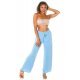 Pantaloni dama eleganti de vara, evazati, baby blue, cu talia inalta,  Ananda 5 - jojofashion.ro