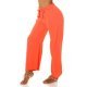Pantaloni dama eleganti de vara, evazati, corai, cu talia inalta, Ananda 2 - jojofashion.ro