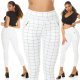 Pantaloni eleganti dama mulati albi in carouri Dizara Pantaloni eleganti dama mulati albi in carouri Dizara 7 - jojofashion.ro