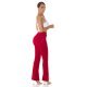 Pantaloni dama eleganti evazati rosii Verona Pantaloni dama eleganti evazati rosii Verona 5 - jojofashion.ro