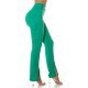 Pantaloni dama eleganti evazati verzi Verona Pantaloni dama eleganti evazati verzi Verona 3 - jojofashion.ro