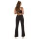 Set pantaloni evazati si top negru Kosette Set pantaloni evazati si top negru Kosette 5 - jojofashion.ro