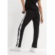 Pantaloni dama trening sport, negri, cu dunga alba si capse Assur 3 - jojofashion.ro