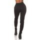 Pantaloni dama sport negri, din bumbac, cu talia inalta, Itana 3 - jojofashion.ro