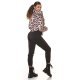 Pantaloni dama sport negri, din bumbac, cu talia inalta, Itana 5 - jojofashion.ro