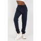 Pantaloni dama trening, bleumarin, din bumbac, Malinda Pantaloni dama trening, bleumarin, din bumbac, Malinda 2 - jojofashion.ro