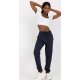 Pantaloni dama trening, bleumarin, din bumbac, Malinda Pantaloni dama trening, bleumarin, din bumbac, Malinda 4 - jojofashion.ro