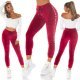 Pantaloni dama trening, burgundy, din catifea, cu dunga alba, Meribeth 9 - jojofashion.ro