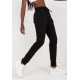 Pantaloni dama trening, negri, din bumbac, Malinda Pantaloni dama trening, negri, din bumbac, Malinda 2 - jojofashion.ro