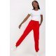 Pantaloni dama trening, rosii, din bumbac, Malinda Pantaloni dama trening, rosii, din bumbac, Malinda 5 - jojofashion.ro