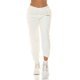 Pantaloni de trening dama, flausati, albi, jogger, Talya Pantaloni de trening dama, flausati, albi, jogger, Talya 2 - jojofashion.ro