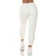 Pantaloni de trening dama, flausati, albi, jogger, Talya Pantaloni de trening dama, flausati, albi, jogger, Talya 3 - jojofashion.ro