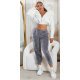 Pantaloni de trening dama, flausati, gri, jogger, Talya Pantaloni de trening dama, flausati, gri, jogger, Talya 4 - jojofashion.ro