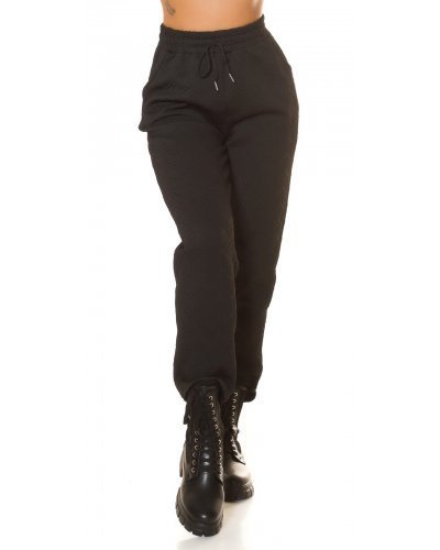 Pantaloni trening dama, casual, negri, cu talia inalta, jogger, Sevinc Treninguri dama, Pantaloni trening dama, casual, negri, cu talia inalta, jogger, Sevinc - jojofashion.ro