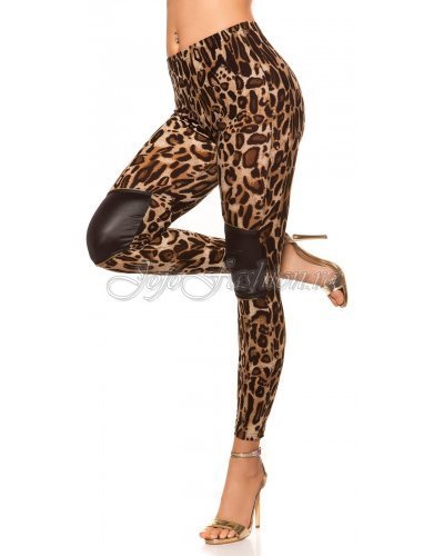 Colanti animal print leopard Gizem Colanti dama, Colanti animal print leopard Gizem - jojofashion.ro
