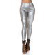 Colanti termici argintii cu talie inalta snake Krissty 3 - jojofashion.ro
