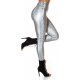 Colanti termici argintii cu talie inalta snake Krissty 4 - jojofashion.ro