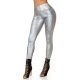 Colanti termici argintii cu talie inalta snake Krissty 5 - jojofashion.ro