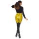 Pantaloni dama mulati galbeni cu talie inalta snake Yry 5 - jojofashion.ro