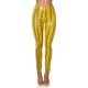 Pantaloni dama mulati galbeni cu talie inalta snake Yry 3 - jojofashion.ro