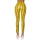 Pantaloni dama mulati galbeni cu talie inalta snake Yry 4 - jojofashion.ro