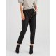 Pantaloni dama casual, negri, piele eco, cu buzunare, Larysa 5 - jojofashion.ro