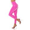 Pantaloni dama mulati roz bombon latex WetLook Inna