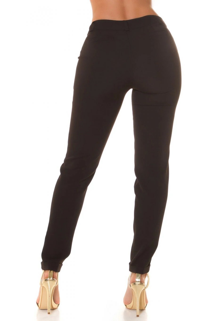 Pantaloni dama eleganti, negri, office, Carlia 7 - jojofashion.ro
