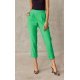 Pantaloni dama eleganti verzi, conici, cu talia inalta, Rosalia 2 - jojofashion.ro