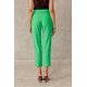 Pantaloni dama eleganti verzi, conici, cu talia inalta, Rosalia 3 - jojofashion.ro