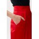 Pantaloni dama evazati, eleganti, rosii, din satin, ElsaR 6 - jojofashion.ro
