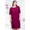 Rochie midi XXL lejera magenta Minodora