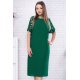 Rochie XXL lejera voal verde cu dantela Elya Rochie XXL lejera voal verde cu dantela Elya