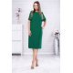 Rochie XXL lejera voal verde cu dantela Elya Rochie XXL lejera voal verde cu dantela Elya