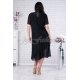 Rochie midi din tul neagra cu fir lame Anissa 4 - jojofashion.ro