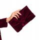 Clutch catifea burgundy cu funda Croely 2 - jojofashion.ro