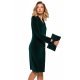 Clutch catifea verde cu funda Croely Clutch catifea verde cu funda Croely 4 - jojofashion.ro