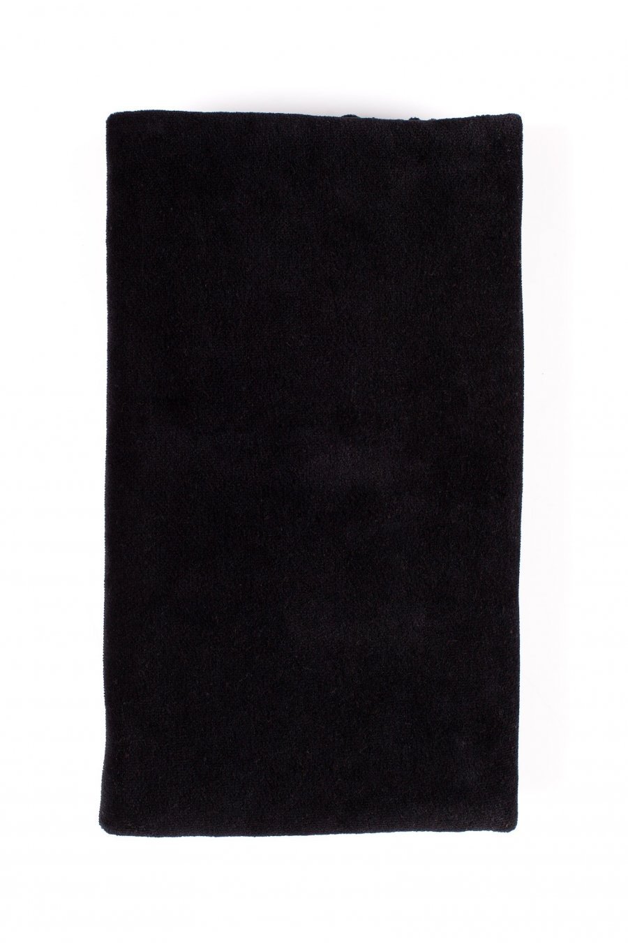Clutch negru din catifea cu funda Croely 4 - jojofashion.ro