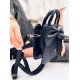 Geanta dama de mana, cu funda, din piele eco neagra, Trixis 3 - jojofashion.ro
