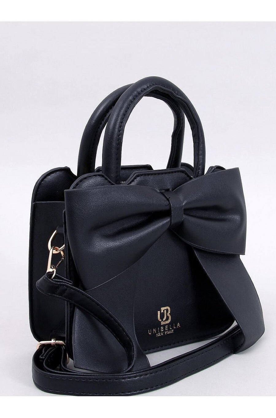 Geanta dama de mana, cu funda, din piele eco neagra, Trixis 4 - jojofashion.ro