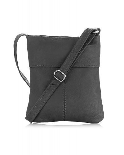 Geanta dama, tip postas, piele gri, Monica2 Genti dama, Geanta dama, tip postas, piele gri, Monica2 - jojofashion.ro