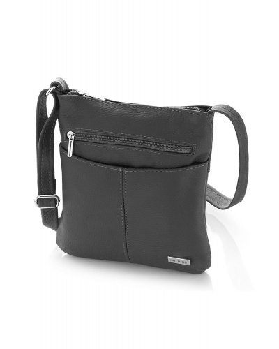 Geanta dama, tip postas, piele gri, Monica2 Genti dama, Geanta dama, tip postas, piele gri, Monica2 - jojofashion.ro