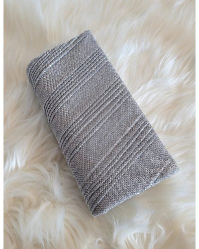 Geanta plic argintiu, cu glitter, Dariyah Genti dama, Geanta plic argintiu, cu glitter, Dariyah - jojofashion.ro